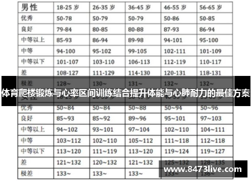体育爬楼锻炼与心率区间训练结合提升体能与心肺耐力的最佳方案